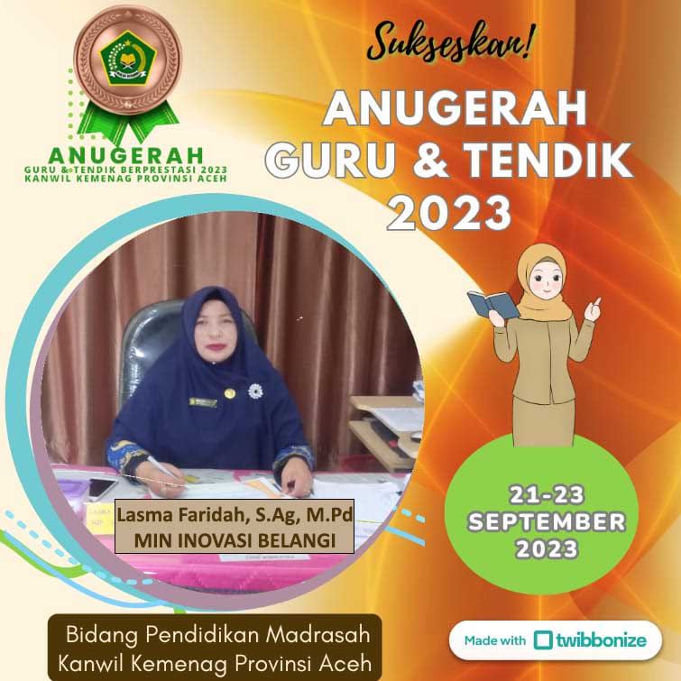GTK Berprestasi Kemenag Bener Meriah Lolos Grand Final 2023
